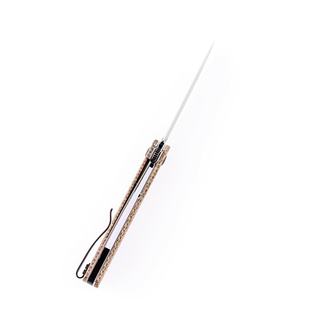 KANSEPT Foosa X2020T2 154CM Blade Liner Lock Folder Plaid Brown