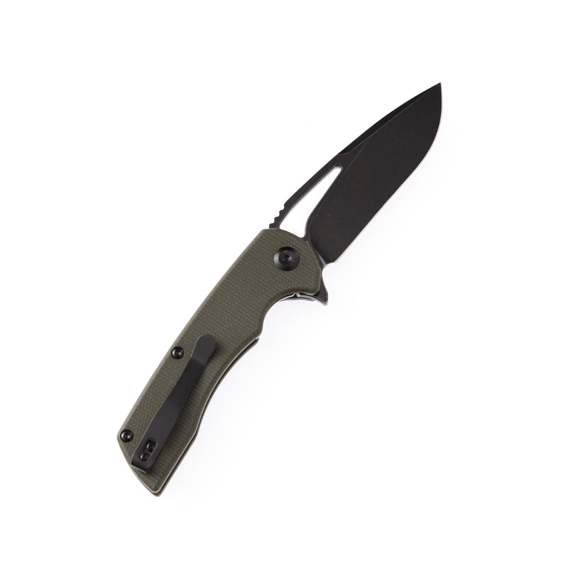 Kryo T1001A4 D2 Blade Dark Green Micarta Handle with Kim Ning Design