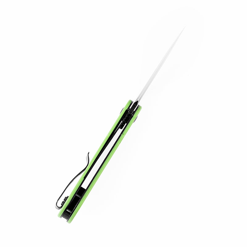 KANSEPT Reverie T2025A4 Black TiCn Coated 154CM Blade Grass Green G10 Handle with Justin Lundquist Design