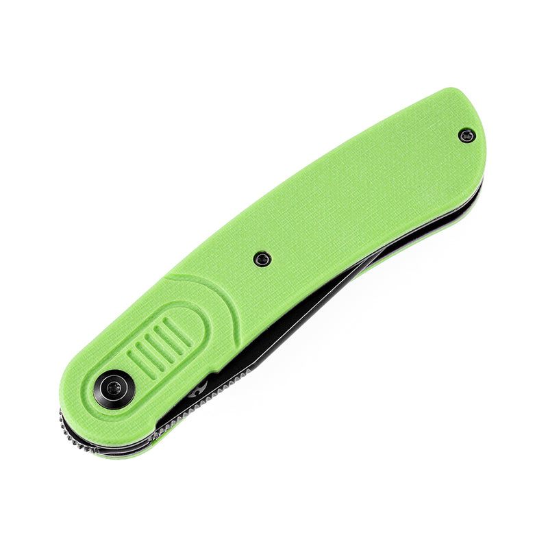 KANSEPT Reverie T2025A4 Black TiCn Coated 154CM Blade Grass Green G10 Handle with Justin Lundquist Design