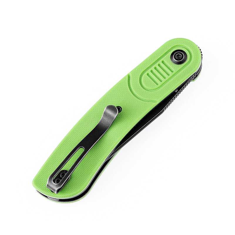 KANSEPT Reverie T2025A4 Black TiCn Coated 154CM Blade Grass Green G10 Handle with Justin Lundquist Design