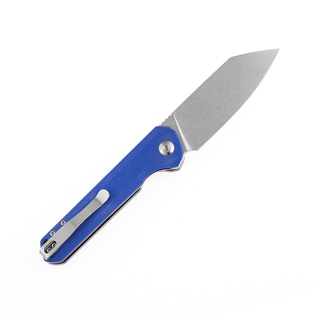 KANSEPT Bulldozer Front Flipper Blue G10 Handle (3.56