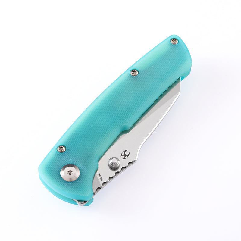 Main Street T1015B4 Blue G10 Handle Stonewashed 154CM Blade Dirk Pinkerton Design