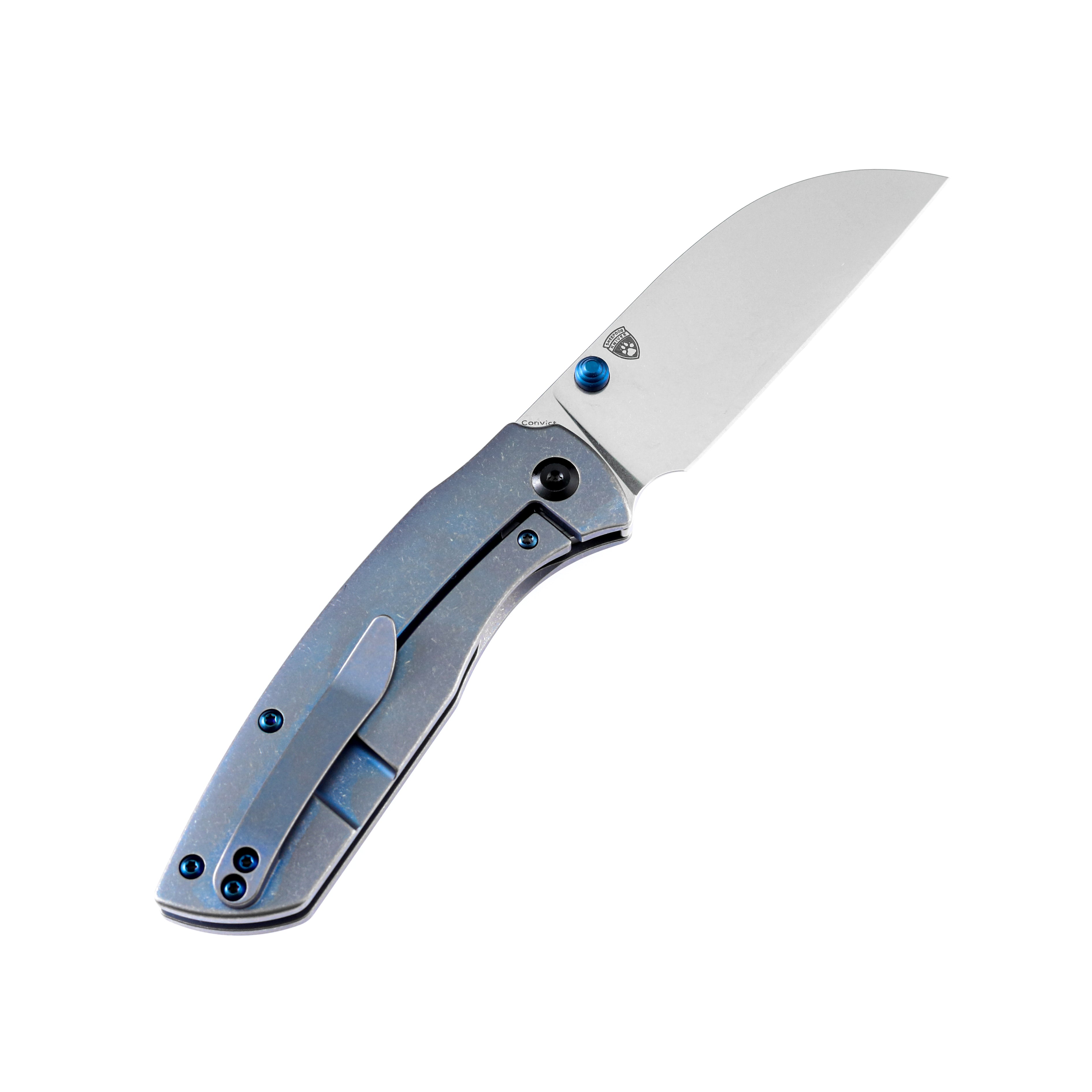 KANSEPT Convict K1023B2 CPM-S35VN Blade Blue Anodized Titanium
