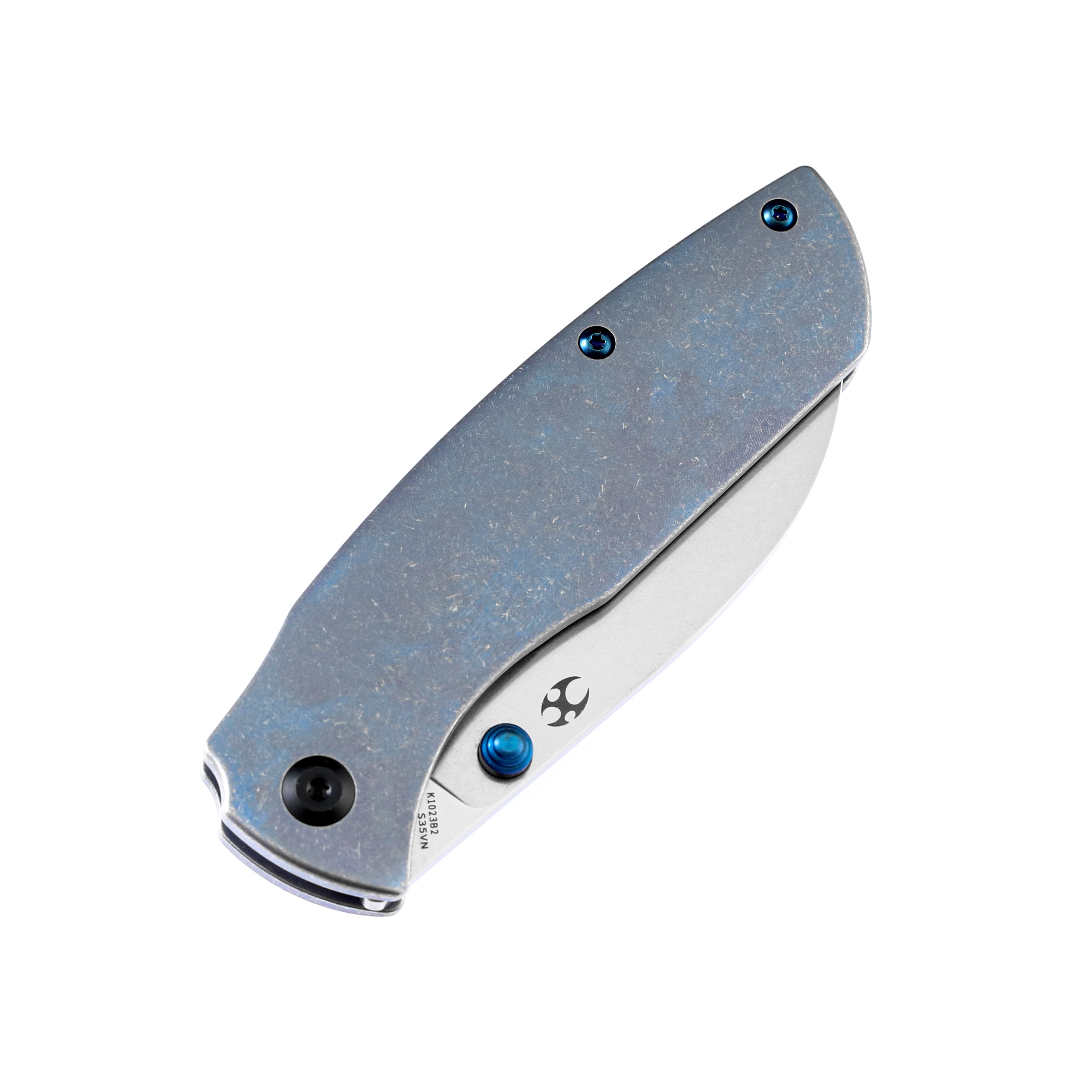KANSEPT Convict K1023B2 CPM-S35VN Blade Blue Anodized Titanium