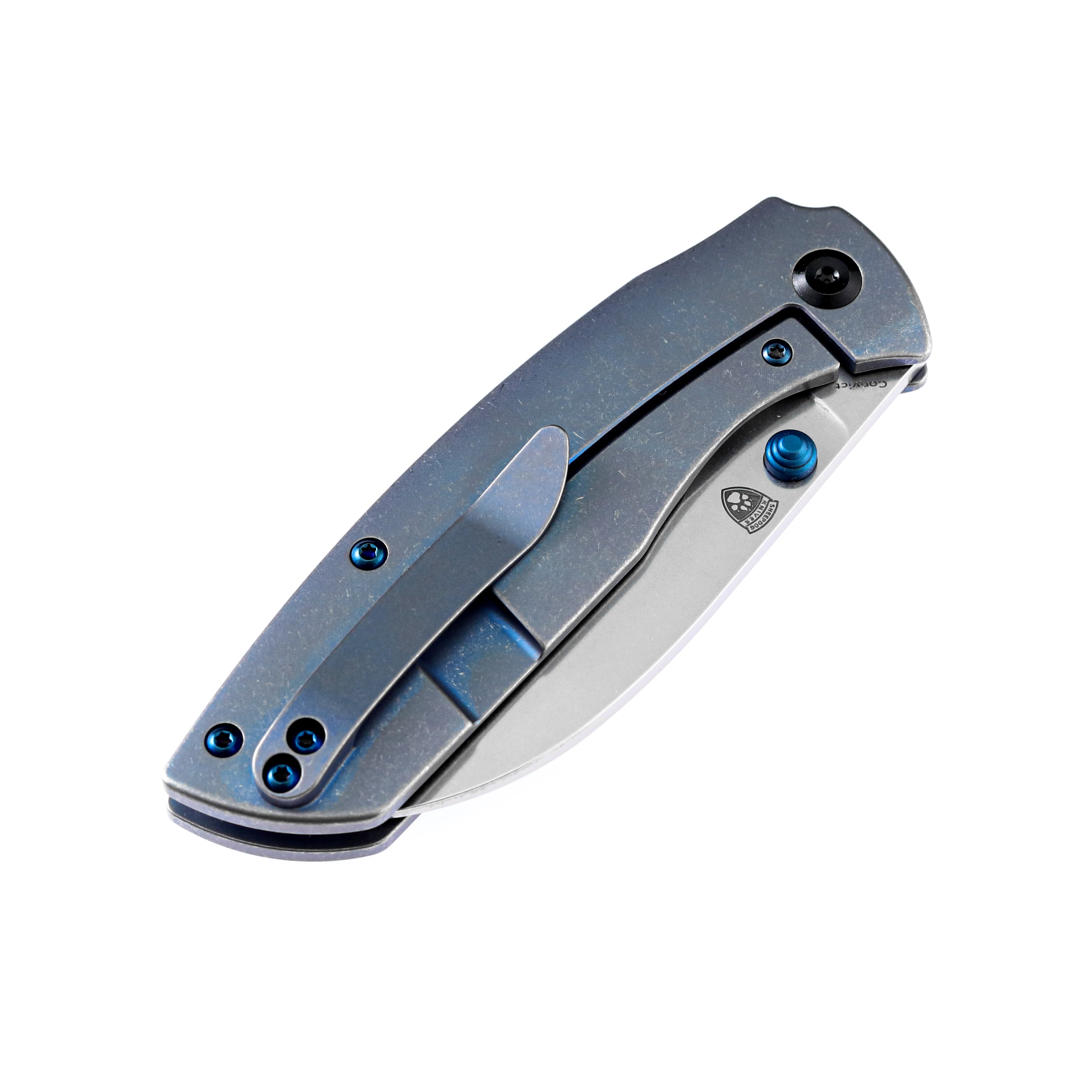 KANSEPT Convict K1023B2 CPM-S35VN Blade Blue Anodized Titanium