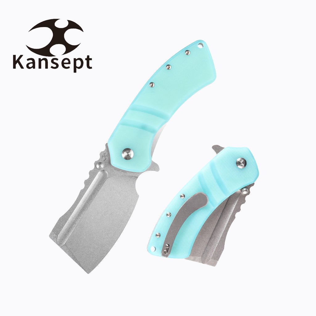 KANSEPT Cleavers XL Korvid T1030A7 Stonewashed 154CM Blade Tiffany