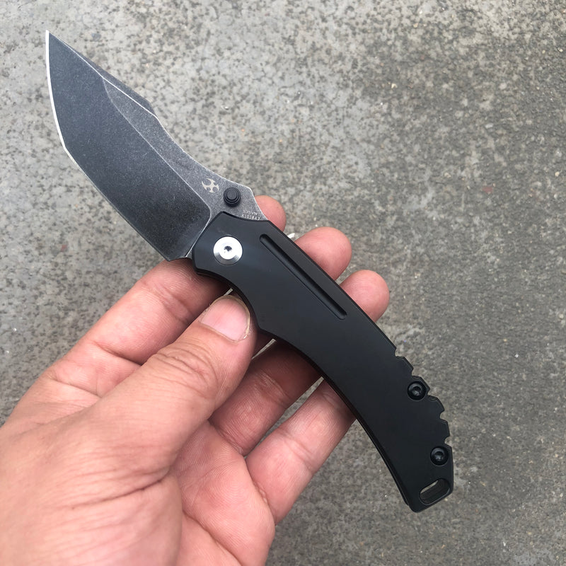 KANSEPT Pelican Edc Black Coating Titanium (3.00" CPM S35VN Blade) Kmaxrom Design-K1018A2