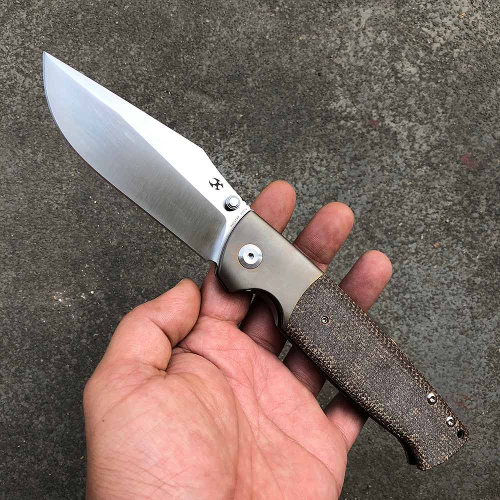 ケフカ KANSEPT Shikari K1027A2 CPM-20CV Blade Brown Micarta Handle with