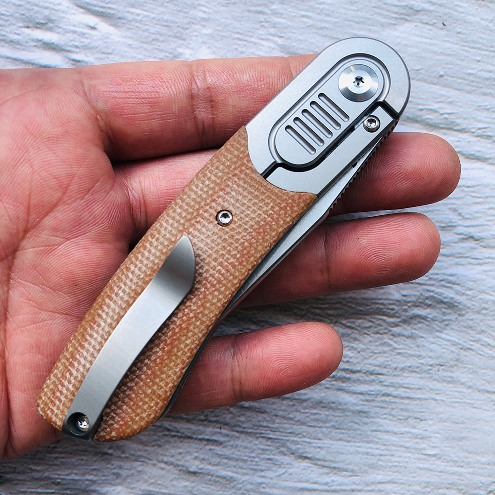 KANSEPT Reverie K2025A7 Under 3'' Front Flipper Brown Micarta