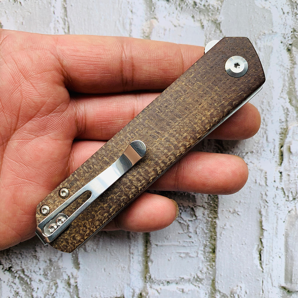 【2枚セット】FOUL/Dostoevsky Groove  煉獄のなかで 5PC Muddy River Kitchen Knife Roll Set Damascus Blade with Brown