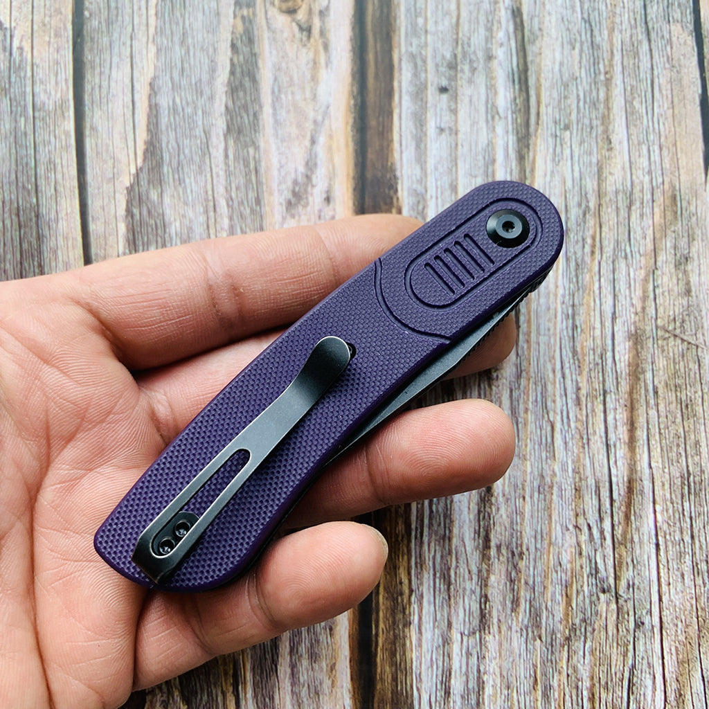 KANSEPT Reverie T2025A5 Black TiCn Coated 154CM Blade Purple G10
