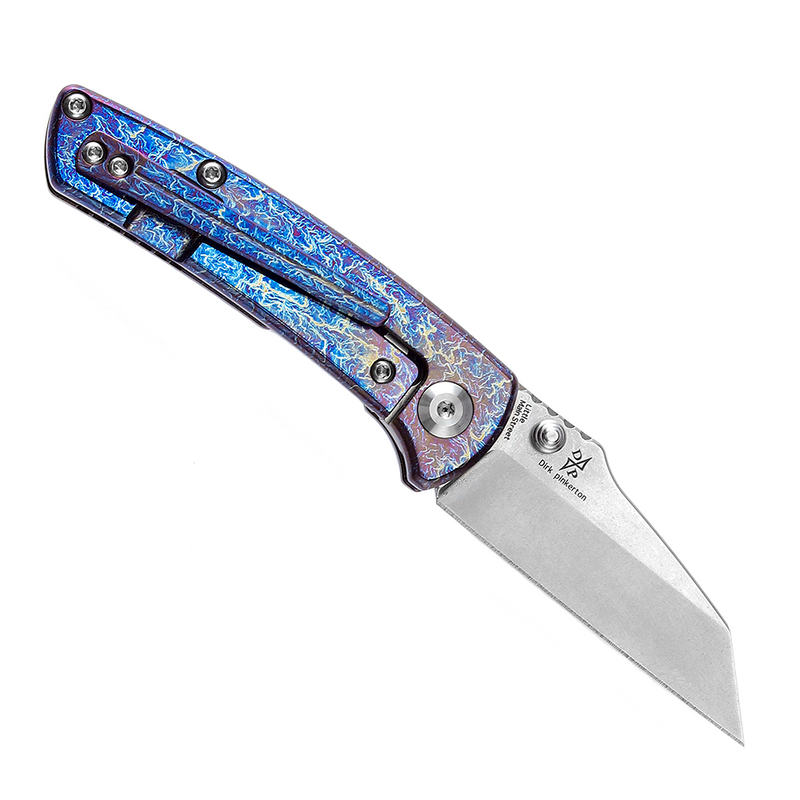 KANSEPT Little Main Street Stonewashed CPM-S35VN Lightning Strike Anodized Titanium Handle  with Dirk Pinkerton Design-K2015A5
