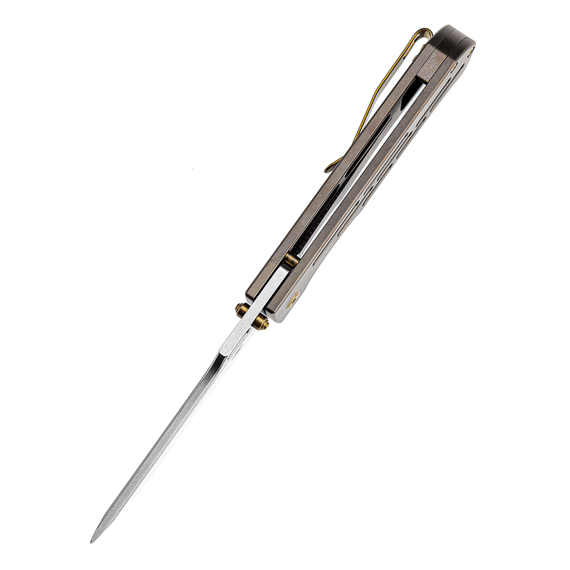 KANSEPT Reedus Stonewashed CPM-S35VN  Bronze Anodized Titanium Handle with D.O.C.K. Design-K1041A3
