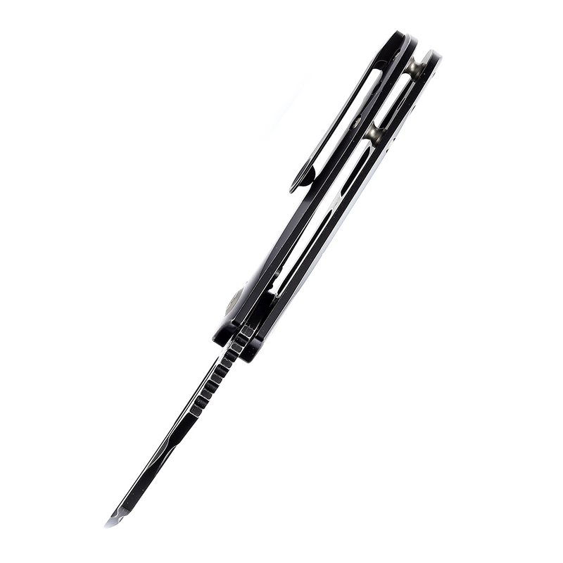 KANSEPT KTC3  Flipper Knife Black Titanium Handle (2.69'' CPM-S35VN Blade) Koch Tools Design-K1031A1