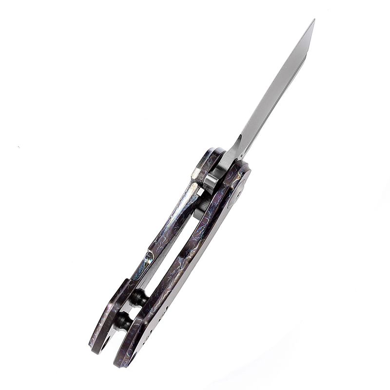 KANSEPT Mini Korvid Lightning Strike Anodized Titanium Flipper KANSEPT Mini Korvid Lightning Strike Anodized Titanium Flipper
