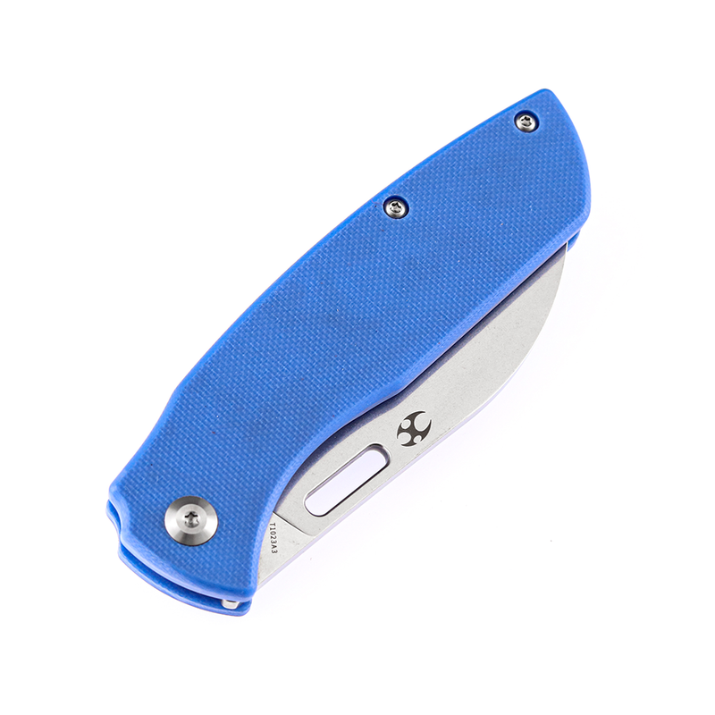 KANSEPT Convict T1023A3 Stonewashed 154CM Blue  G10 Handle with Sheepdog Knives Design