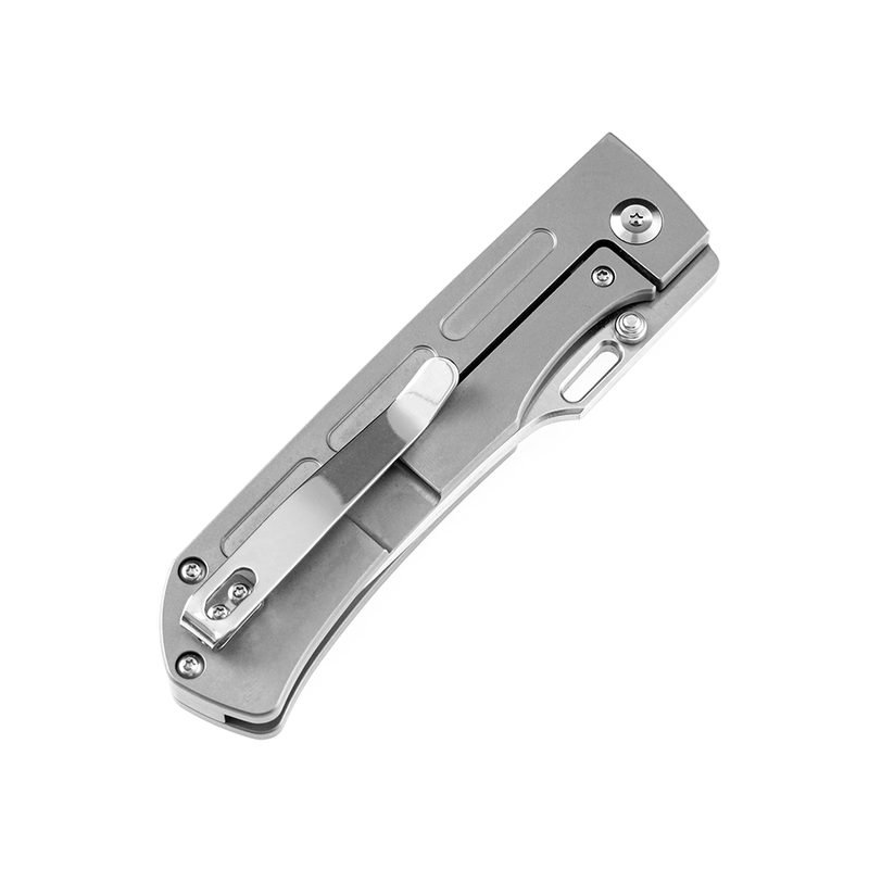 KANSEPT Reedus K1041A2 Satin CPM-S35VN  Plain Titanium Handle with D.O.C.K. Design