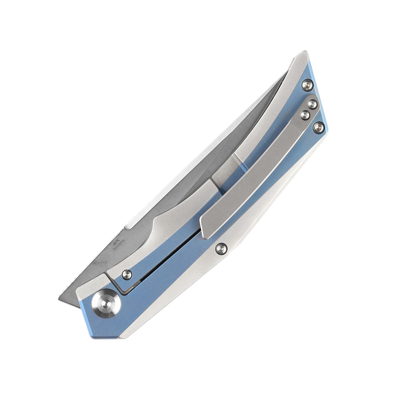 Kansept Knife Naska K1035A3 Satin CPM-S35VN Blade Blue Anodized Kansept Knife Naska K1035A3 Satin CPM-S35VN Blade Blue Anodized